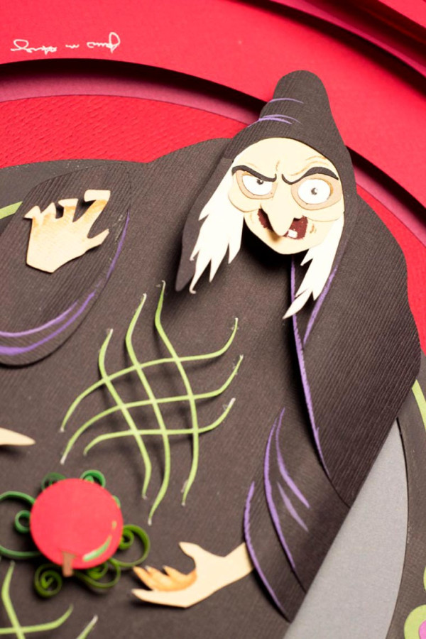 Jackie Huang Disney papercraft papercut snow white