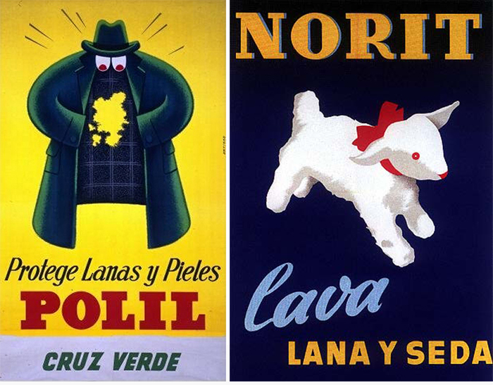 Carteles de Josep Artigas para Polil y Norit 