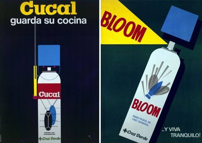 Carteles de Josep Artigas para Cucal y Bloom (Cruz Verde)