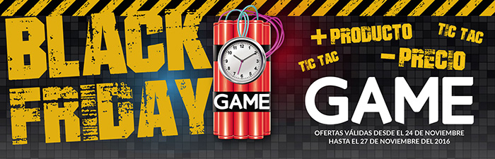 Publicidad de GAME para el black friday