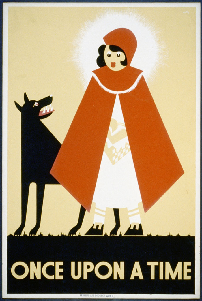 Poster Vintage Caperucita Roja