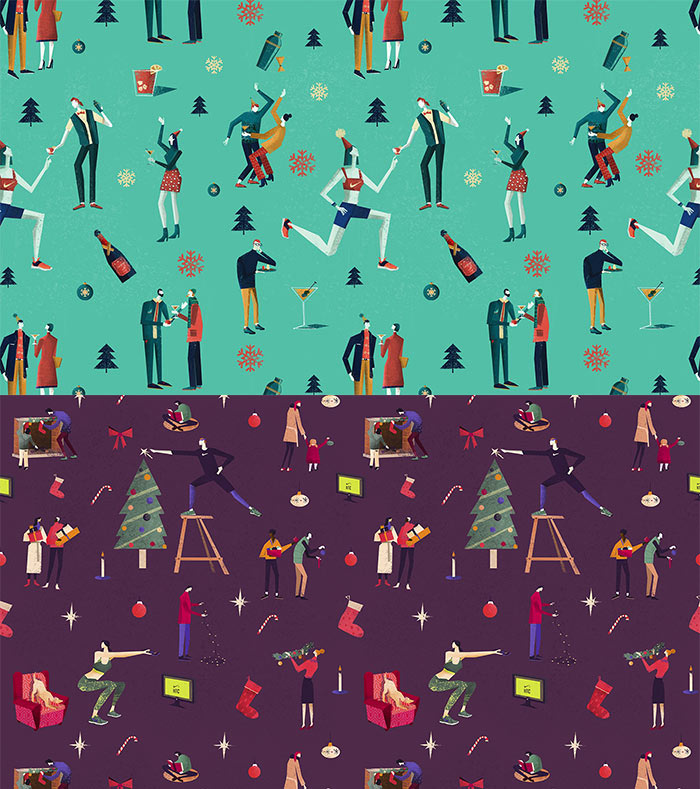 Pattern ilustrado para Nike