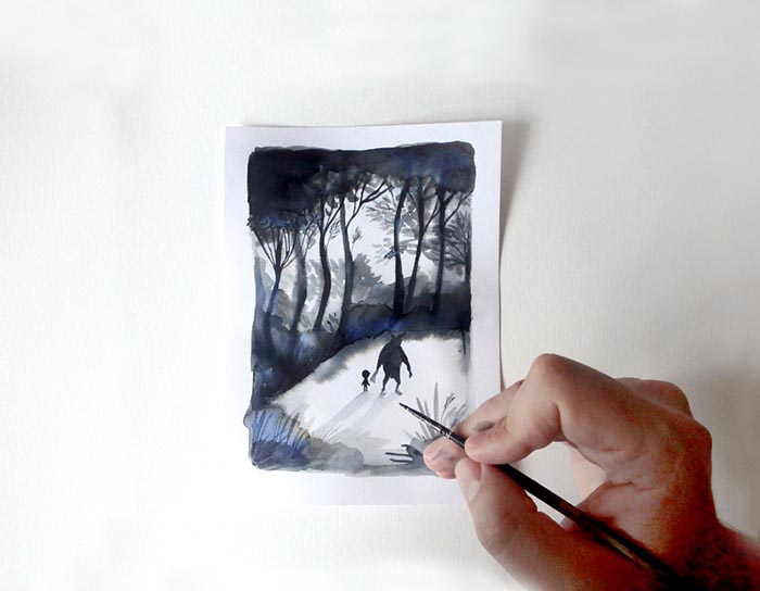 Adolfo Sera El bosque dentro de mí ilustrador