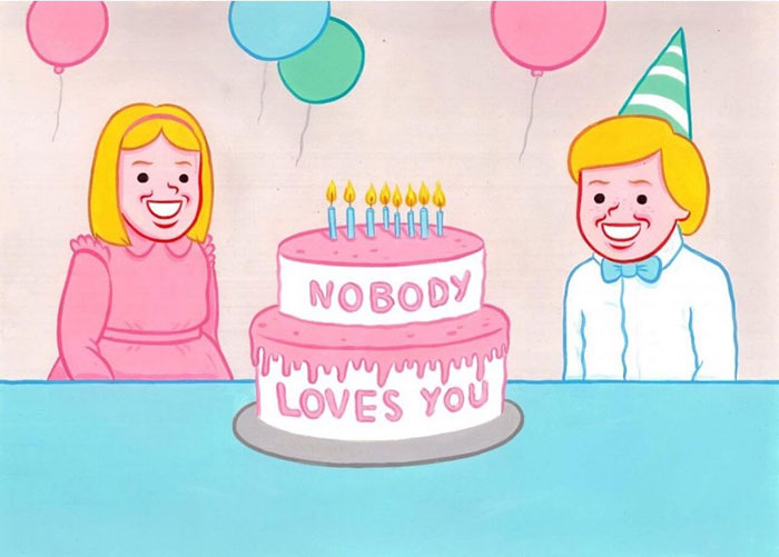 Joan Cornellá ilustración comic humor nobody loves you